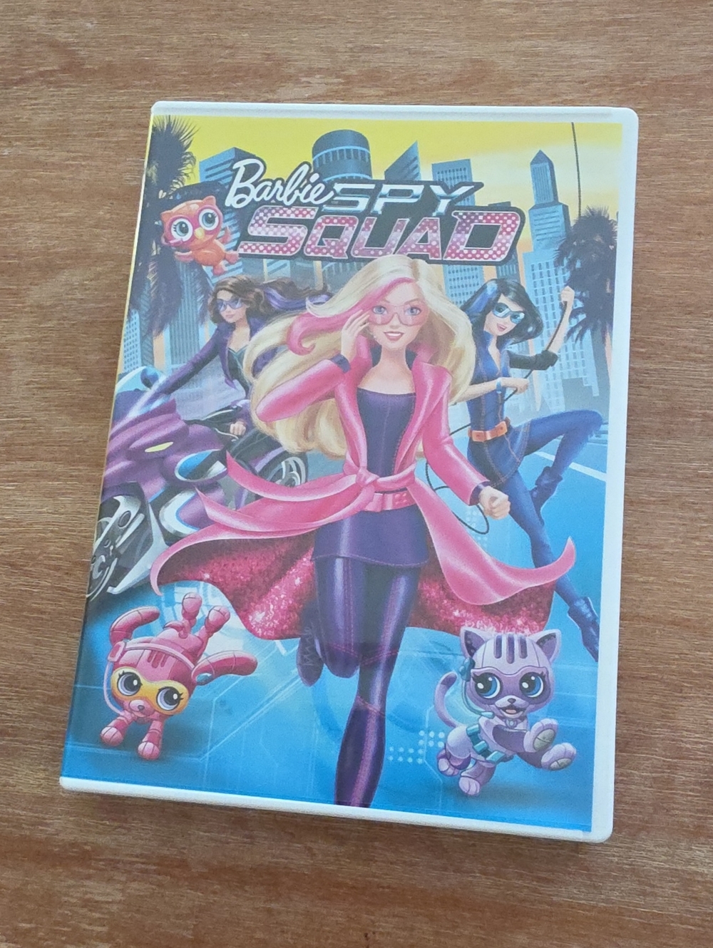 Barbie Spy Squad DVD — Pink, Purple, Blue, Yellow Artwork